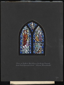 Design for northeast aisle window fourth from transept, Saint Paul's Episcopal Church, Holyoke, Massachusetts