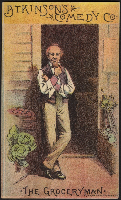 Atkinson's Comedy Co., the grocery man.