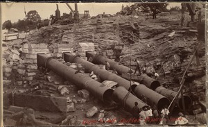 Sudbury Department, Sudbury Dam, 48-inch outlet pipes, Southborough, Mass., 1894