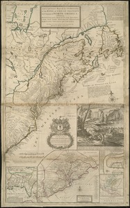 A new and exact map of the dominions of the King of Great Britain on ye continent of North America
