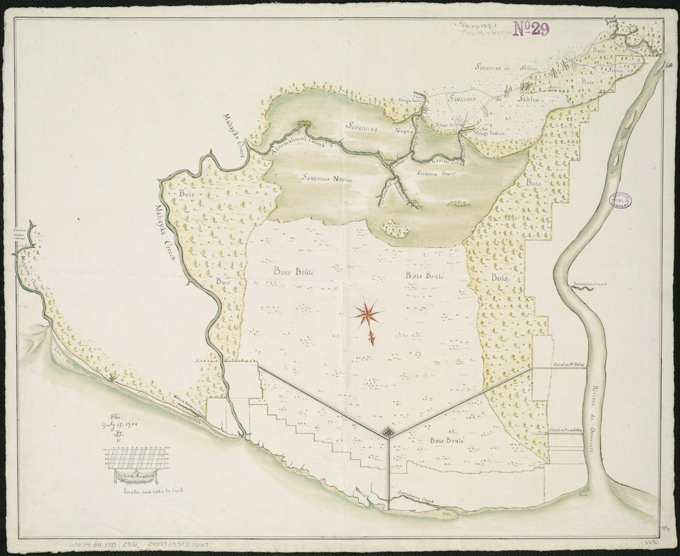 [Carte de la rivière et de la colonie Demerari jusqu'à Mahayka Creek]