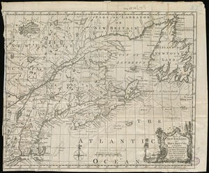 A map of New England, and Nova Scotia