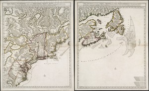 Nova tabula geographica complectens borealiorem Americæ partem
