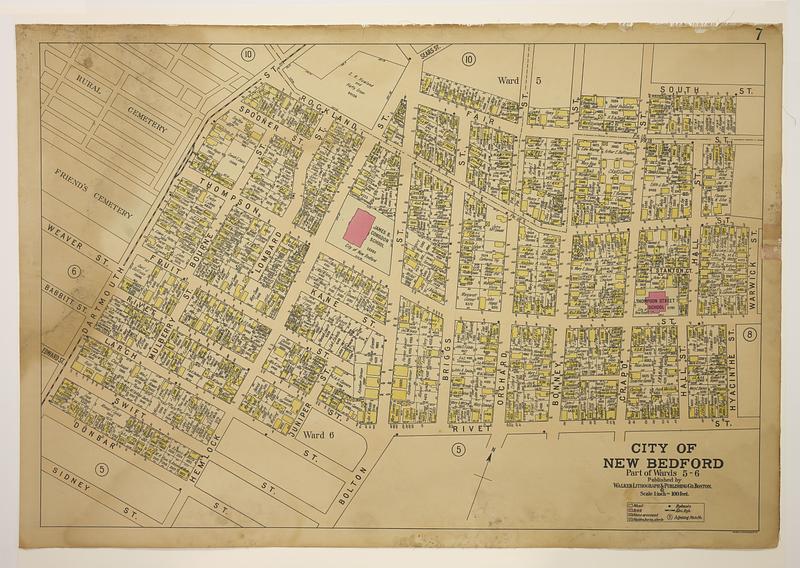 Atlas Of The City Of New Bedford Part Of Wards 5 6 Plate 7   Image Access 800 