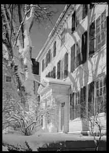 Marblehead, Colonel William R. Lee House, doorway, snow