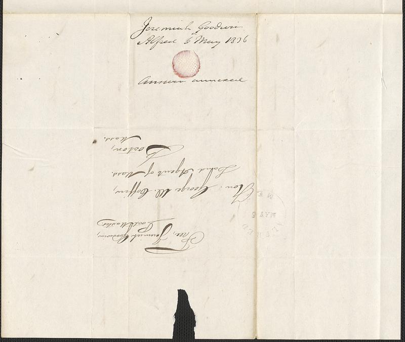 Jeremiah Goodwin to George Coffin, 6 May 1836 - Digital Commonwealth