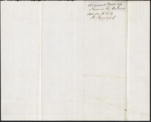"Account made up showing the balance due on 11 R.4," 1 January 1856