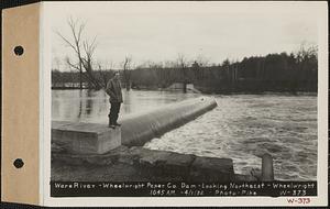 Ware River, Wheelwright Paper Co., dam, looking northeast, Barre, Mass., 10:45 AM, Apr. 1, 1932