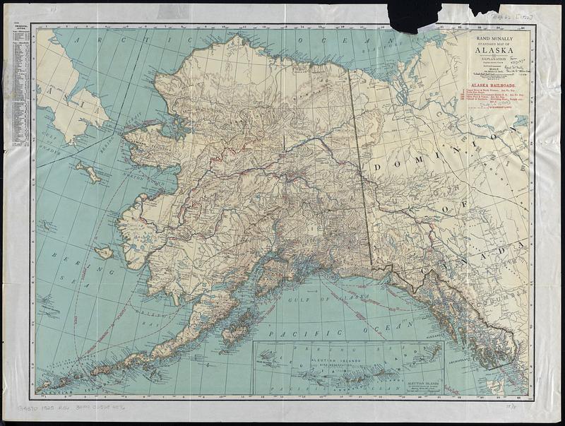 Rand McNally standard map of Alaska