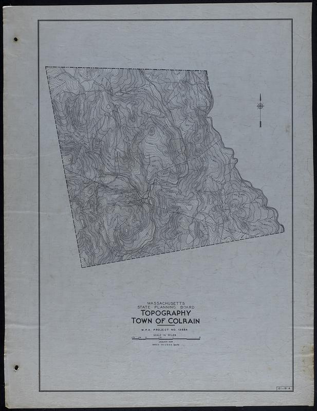 Topography Town of Colrain Digital Commonwealth