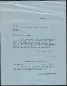 Reardon-Milot Correspondences (1953)