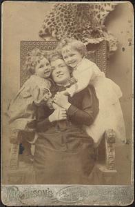 Unidentified woman and two children