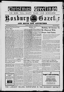 Roxbury Gazette and South End Advertiser, December 24, 1943