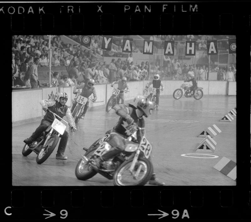 Motorcycle races at Boston Garden, Boston Digital Commonwealth
