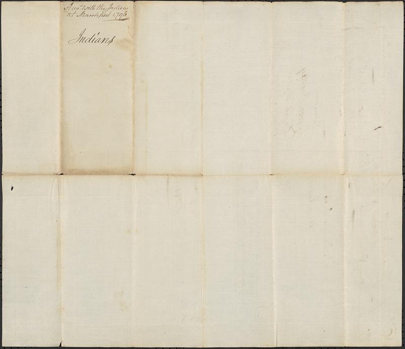 Mashpee Accounts, 1769