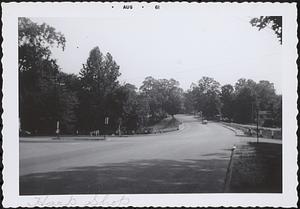 Intersection of Groton Street and Mill Street looking northwest