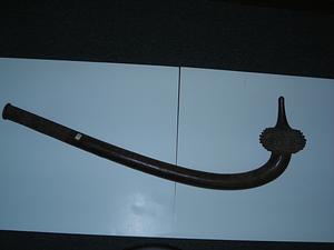 Fiji war club with carved hilt