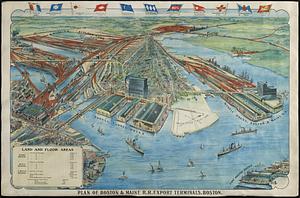 Plan of Boston & Maine R.R. export terminals, Boston