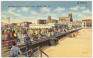 Boardwalk at convention hall, Asbury Park, N. J.