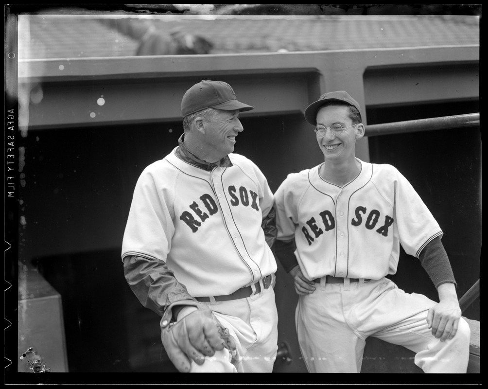 Lefty Grove with Red Sox player