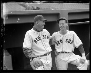 Lefty Grove with Red Sox player