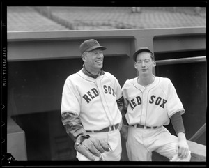 Lefty Grove with fellow Red Sox player