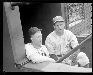 Lefty Grove with Athletics player