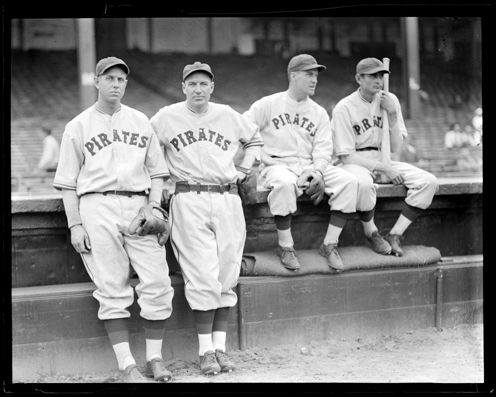 Pirates, including Pie Traynor, at Braves Field - Digital Commonwealth