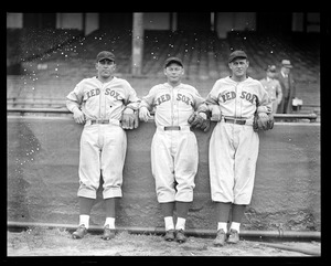 Red Sox players at Braves Field