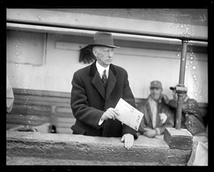 Connie Mack of the Athletics at Fenway