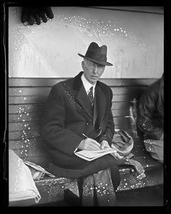 Connie Mack of the Athletics at Fenway
