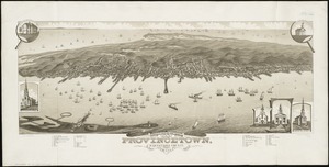 Bird's eye view of the town of Provincetown, Barnstable County, Mass