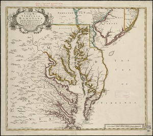 A new map of Virginia, Mary-land and the improved parts of Penn-sylvania & New Jersey