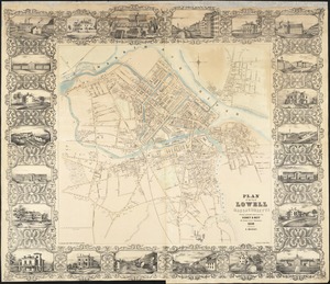 Plan of the city of Lowell, Massachusetts