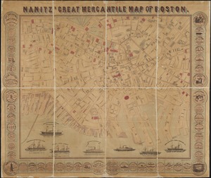 Nanitz' great mercantile map of Boston