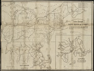 Skeleton map of rail-roads between Cape Canso and St. Louis