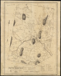 A map of Fitchburg, Mass