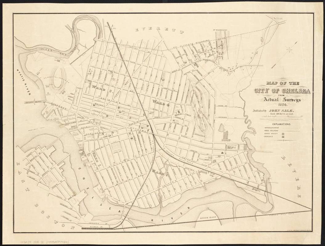 Map of the city of Chelsea from actual surveys