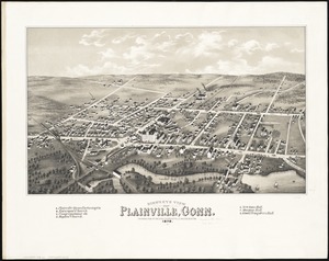 Bird's eye view of Plainville, Conn