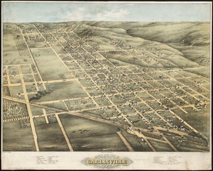 Bird's eye view of Carlinville, Macoupin County Ill