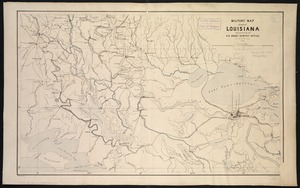 Military map of part of Louisiana