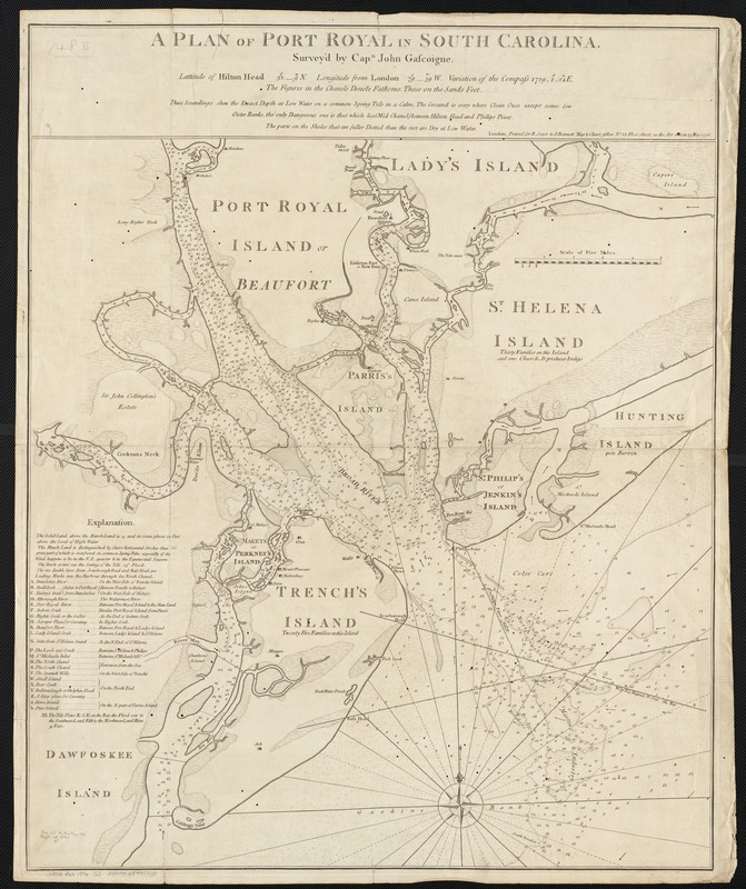A plan of Port Royal in South Carolina