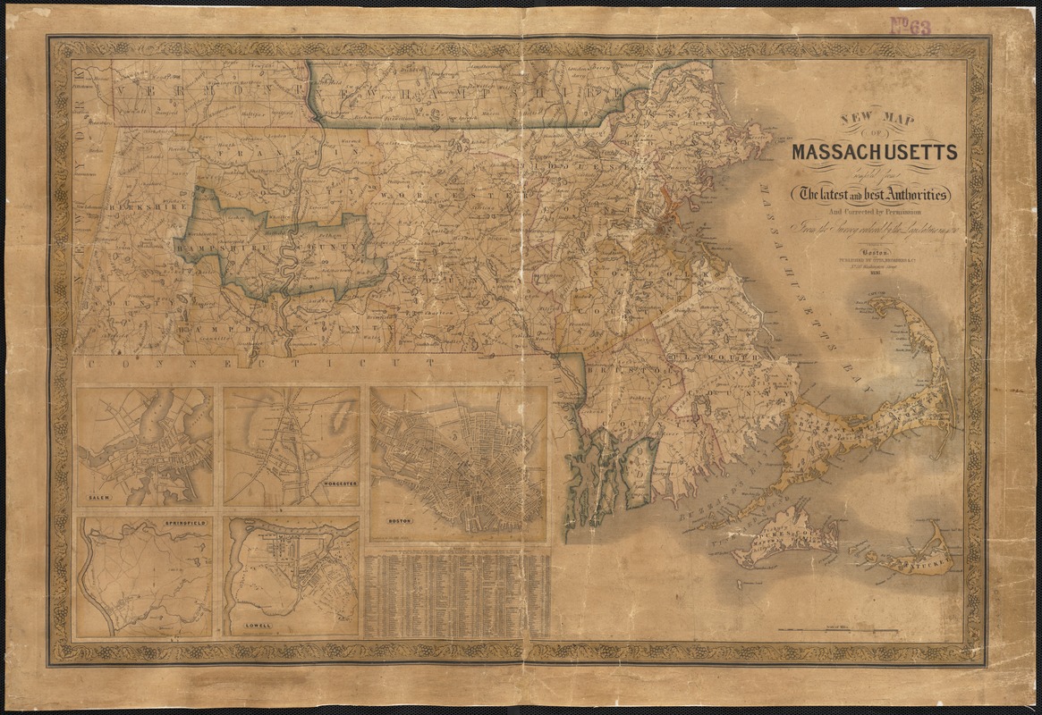 New map of Massachusetts