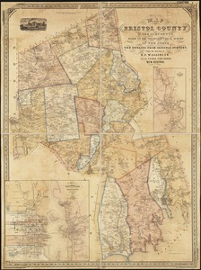 Map of Bristol County Massachusetts