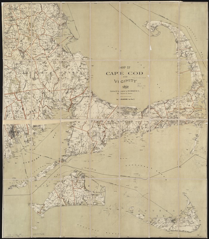Map of Cape Cod and vicinity