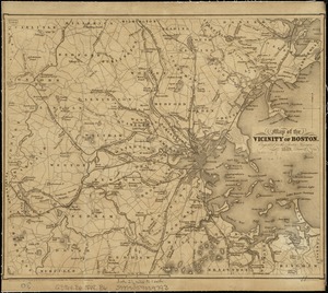 Map of the vicinity of Boston