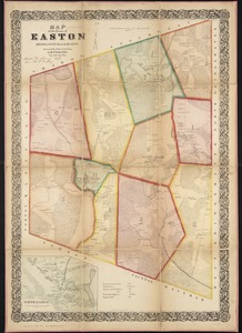 Map of the town of Easton, Bristol County, Massachusetts