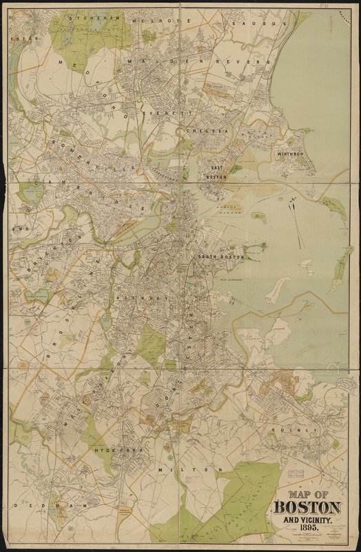 Map of Boston and vicinity