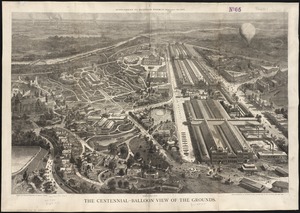 The Centennial-balloon view of the grounds