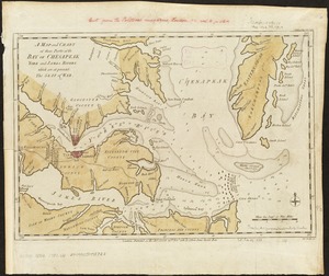 A map and chart of those parts of the Bay of Chesapeak, York and James Rivers which are at present the seat of war